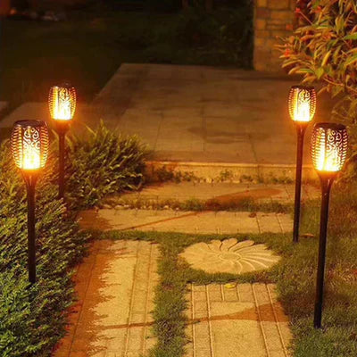 Solar LED garden torch – a decorative lamp with a flame effect, for outdoor use 2