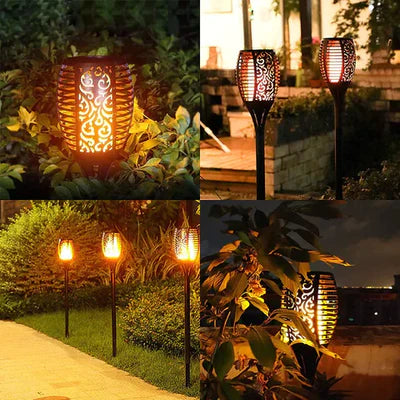 Solar LED garden torch – a decorative lamp with a flame effect, for outdoor use 3