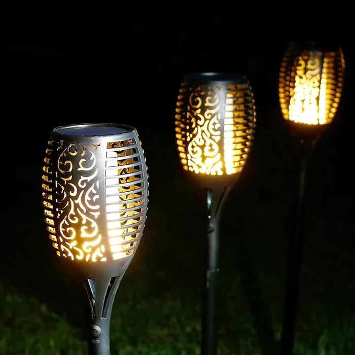 Solar LED garden torch – a decorative lamp with a flame effect, for outdoor use 6