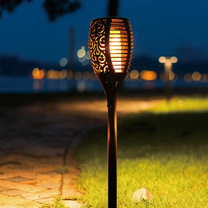Solar LED garden torch – a decorative lamp with a flame effect, for outdoor use 7