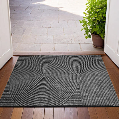 Nivara - 3D Groove Doormat made of Wear-Resistant Polyester with Anti-Slip for Indoor and Outdoor Use 2