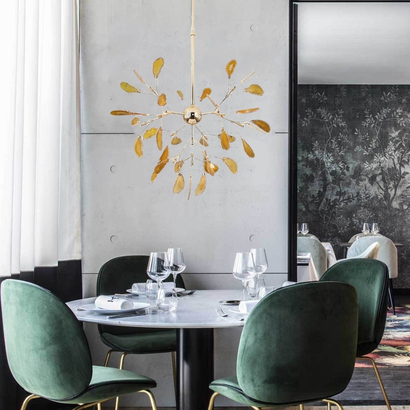 Elara Haus Designer Chandelier Light - Metal Colourful Modern Hanging Light Fixtures 10