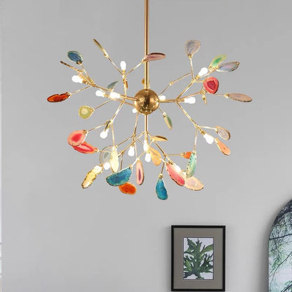 Elara Haus Designer Chandelier Light - Metal Colourful Modern Hanging Light Fixtures 3