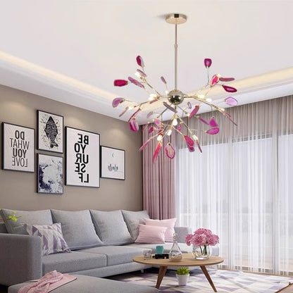Elara Haus Designer Chandelier Light - Metal Colourful Modern Hanging Light Fixtures 6
