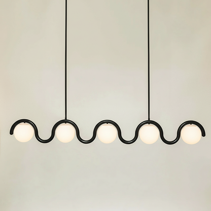 Elara Haus Designer Chandelier - Metal And Glass Modern Chandeliers 18