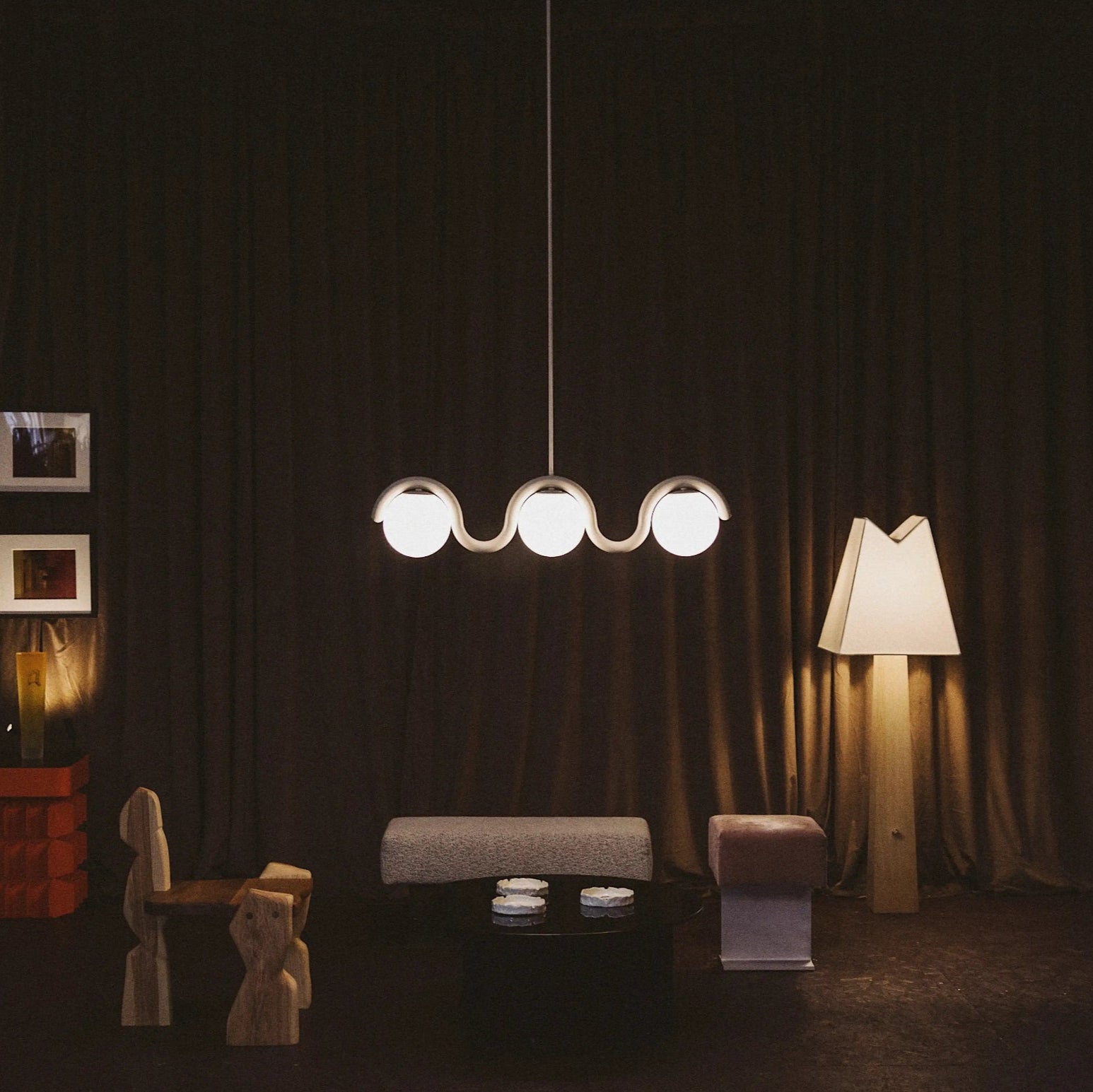 Elara Haus Designer Chandelier - Metal And Glass Modern Chandeliers 5