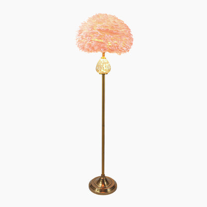 Feather shadow stick lamp - Glass Tears, Pink/White 1