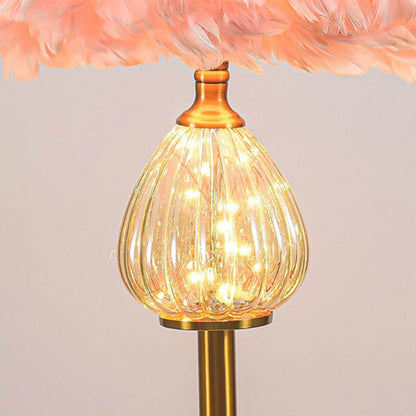 Feather shadow stick lamp - Glass Tears, Pink/White 6