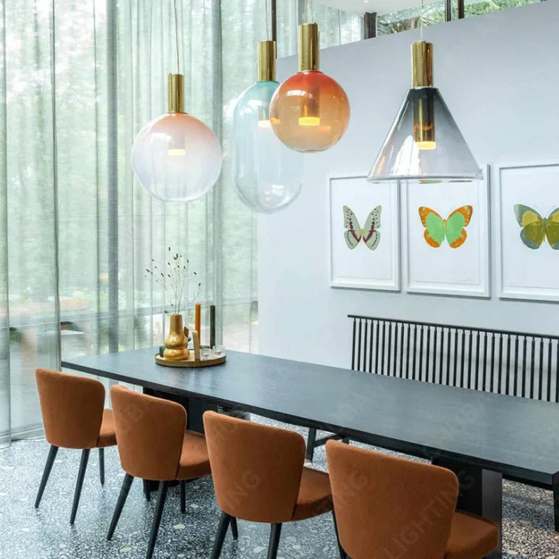 Designer LED Pendant Lamp – Modern Glass Forms 6