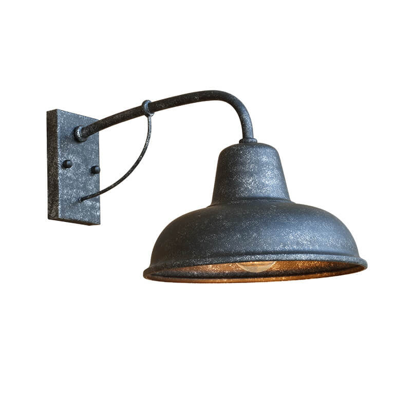 Vintage Iron Barn Waterproof Outdoor 1-Light Wall Sconce Lamp 6