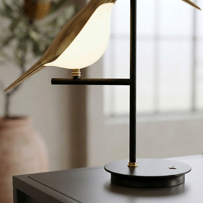 Elara Haus Dual Bird Perched Branch LED Table Lamp