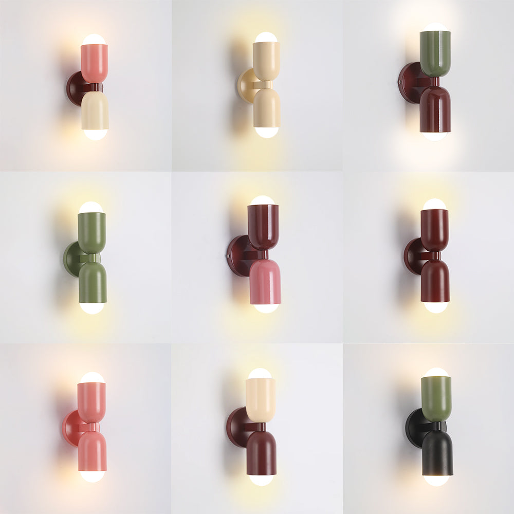 Colorful Double-Headed Wall Sconce – Modern Design 4