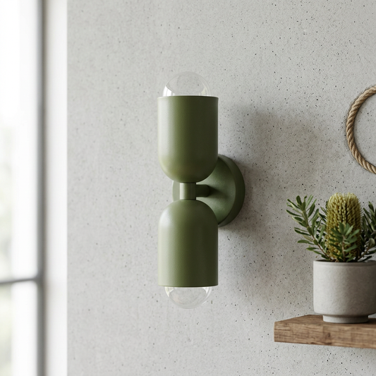 Elara Haus Dual-Light Capsule Wall Lamp