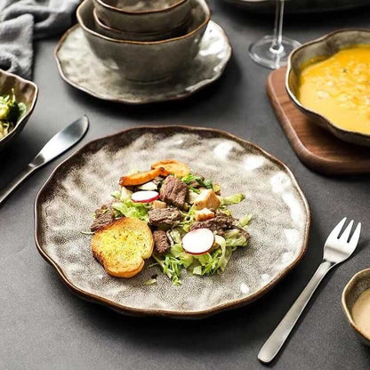 Irregular Stone Grain Bowls + Plates 4