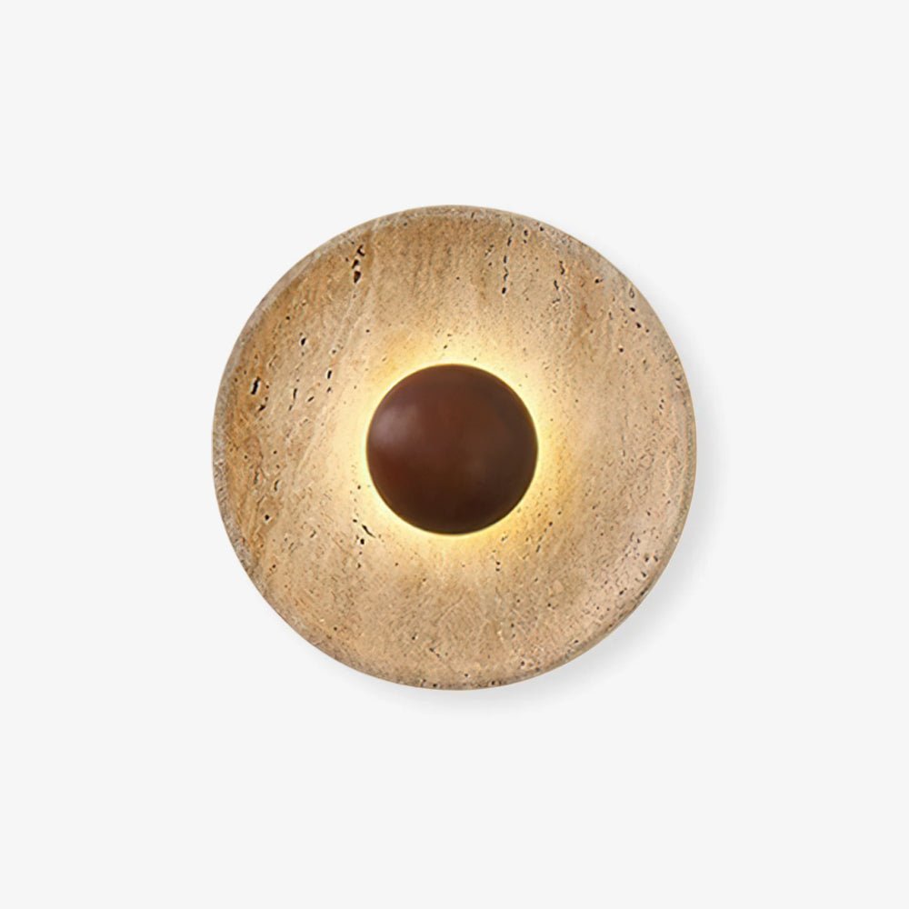 Aveny Sun Travertine Wall Lamp 8