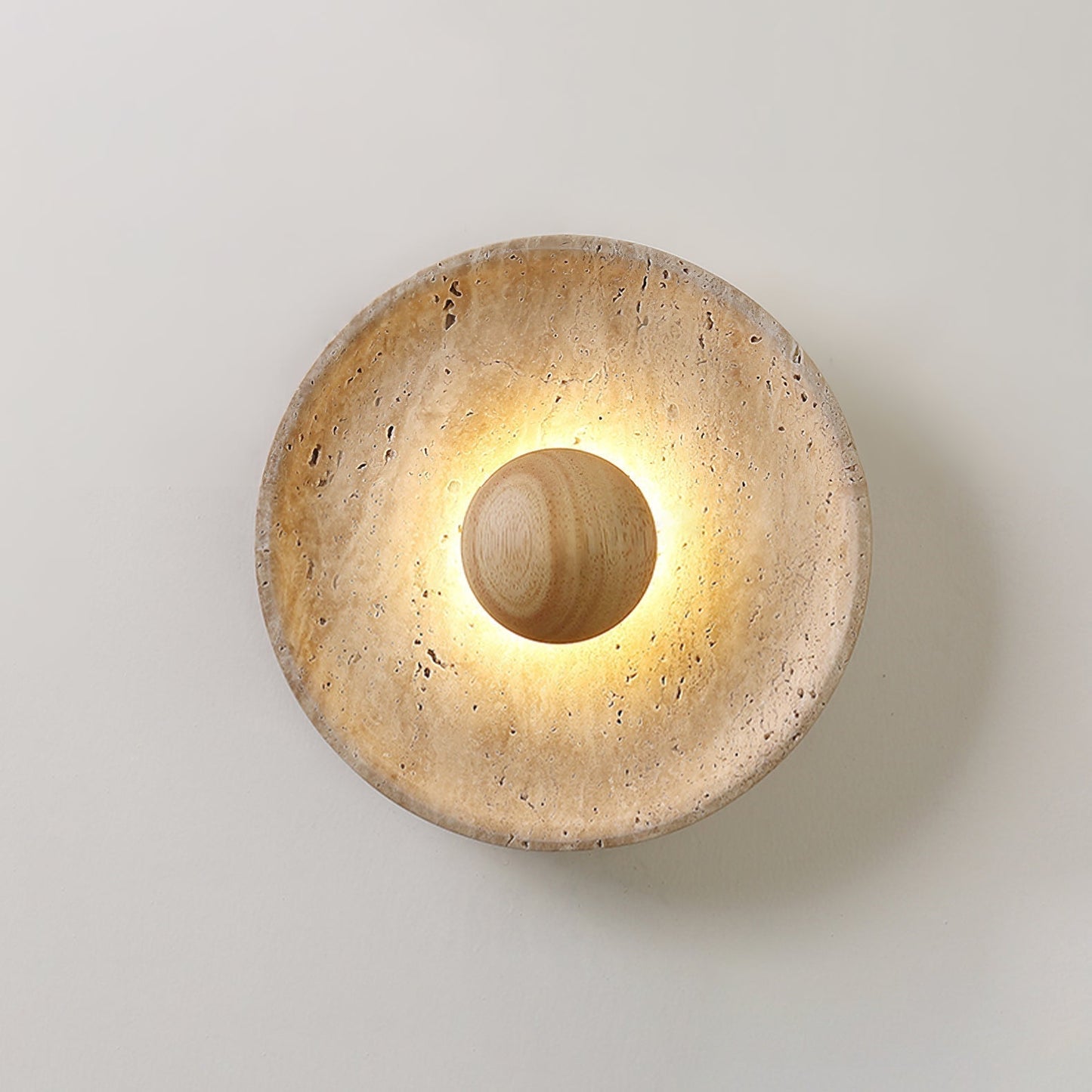 Aveny Sun Travertine Wall Lamp 9