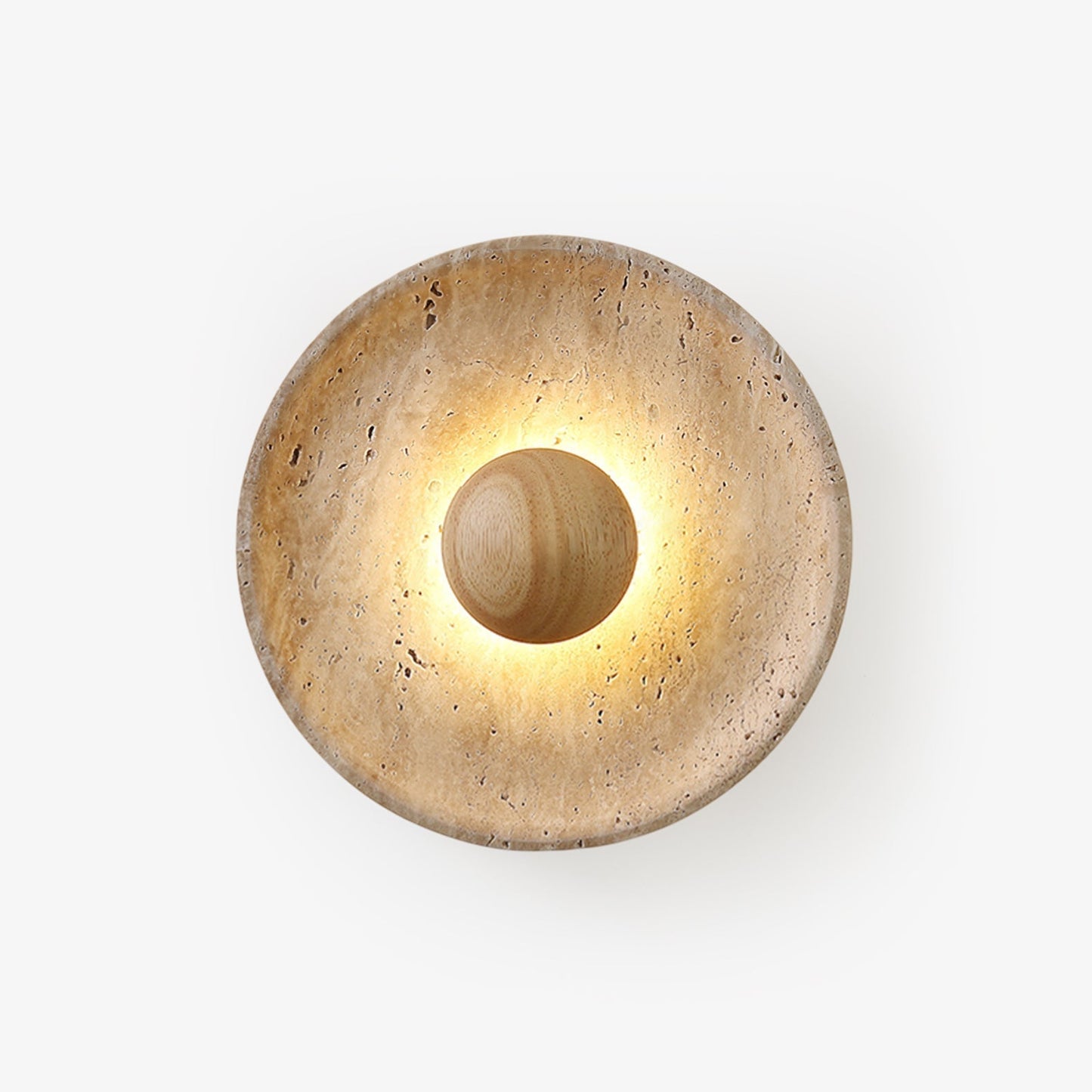 Aveny Sun Travertine Wall Lamp 1