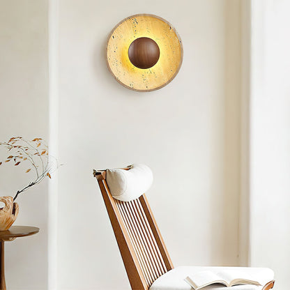 Aveny Sun Travertine Wall Lamp 4