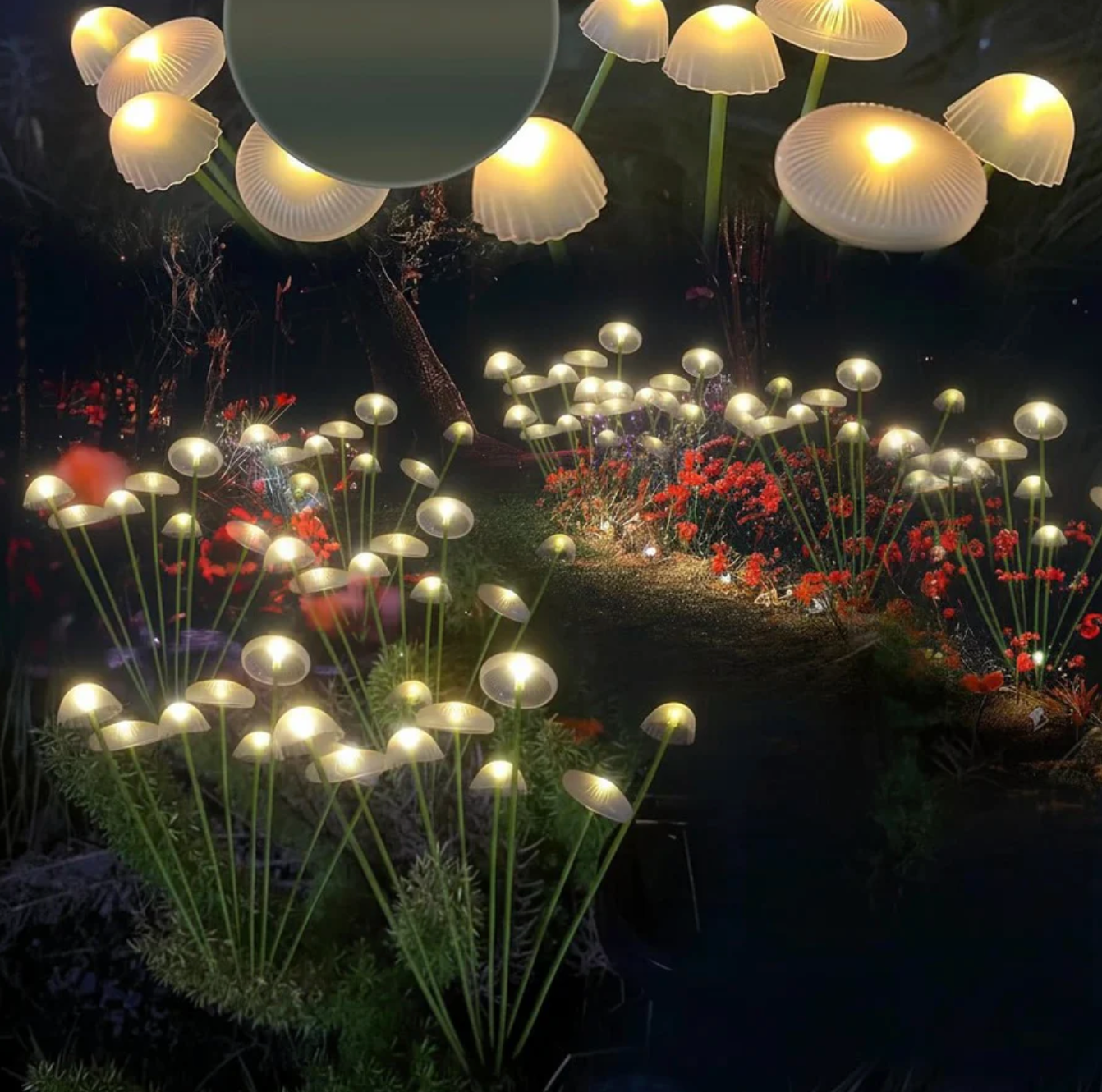 Solar LED garden decorative lights – mushroom lamps for gardens, paths and terraces 5