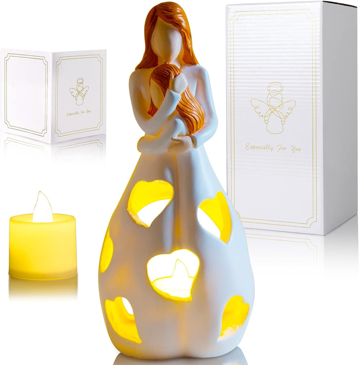 Elara Haus Eternal Love Symbol Light - Infinity Heart Nightstand Lamp