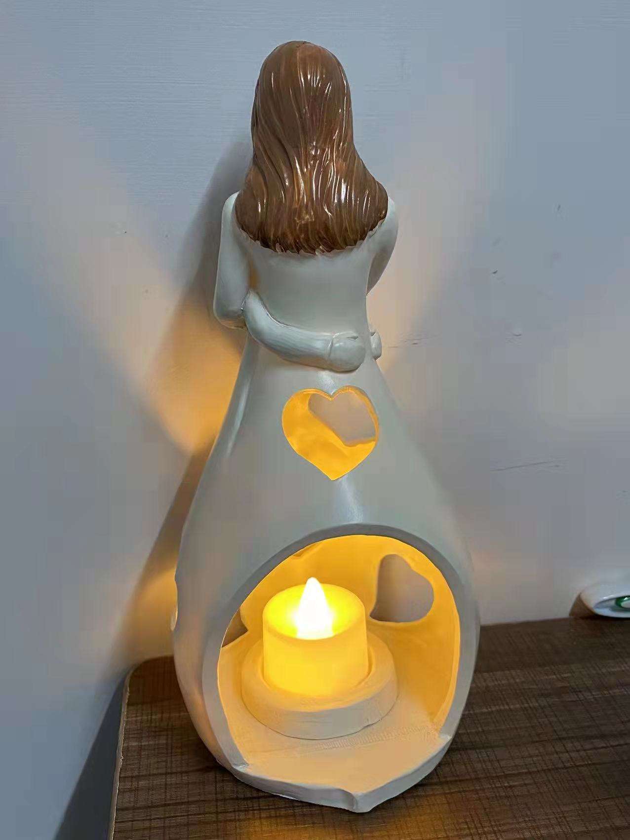 Elara Haus Eternal Love Symbol Light - Infinity Heart Nightstand Lamp