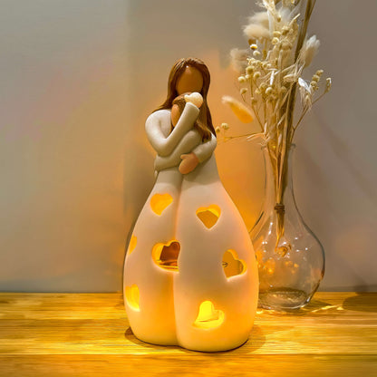 Elara Haus Eternal Love Symbol Light - Infinity Heart Nightstand Lamp
