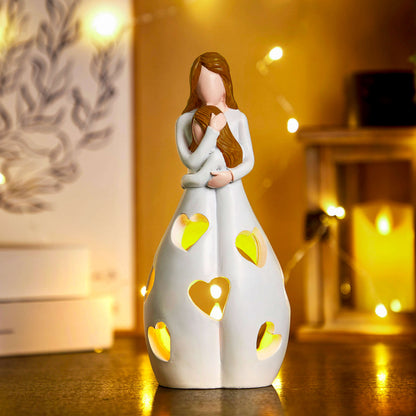 Elara Haus Eternal Love Symbol Light - Infinity Heart Nightstand Lamp