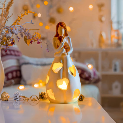 Elara Haus Eternal Love Symbol Light - Infinity Heart Nightstand Lamp