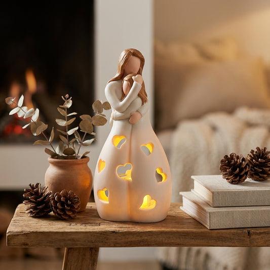 Elara Haus Eternal Love Symbol Light - Infinity Heart Nightstand Lamp