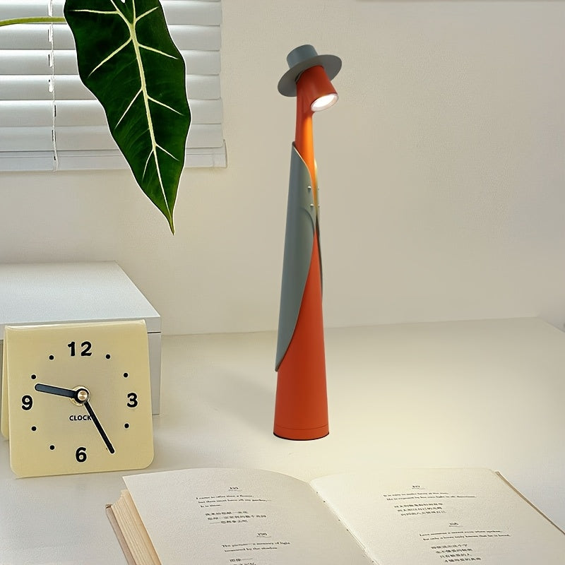 Modern Rechargeable LED Hat Lamp | Creative Touch Desk Light 9