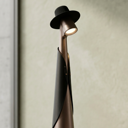 Elara Haus Figure Form Desk Lamp with Hat Light Head