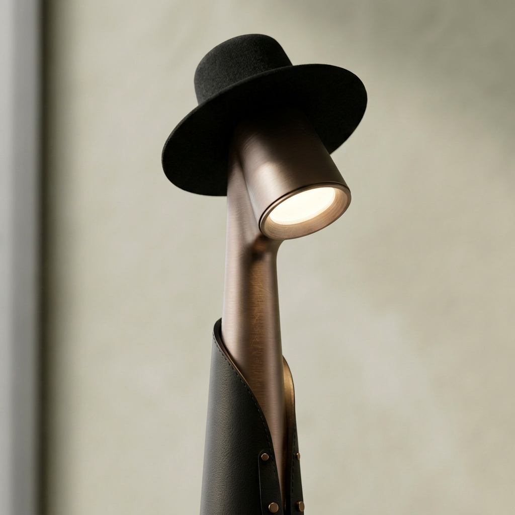 Elara Haus Figure Form Desk Lamp with Hat Light Head