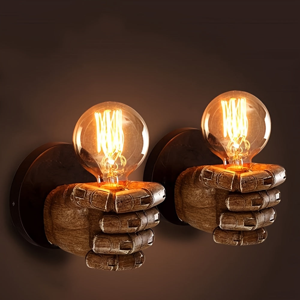 Industrial Hand Wall Lamp | Resin E26 Wall Sconce 1