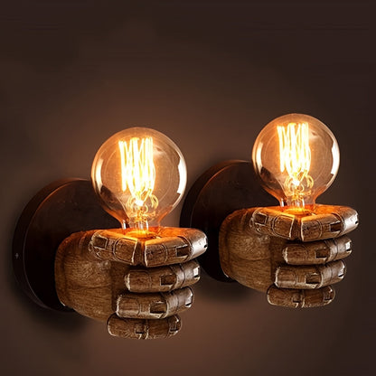Industrial Hand Wall Lamp | Resin E26 Wall Sconce 1