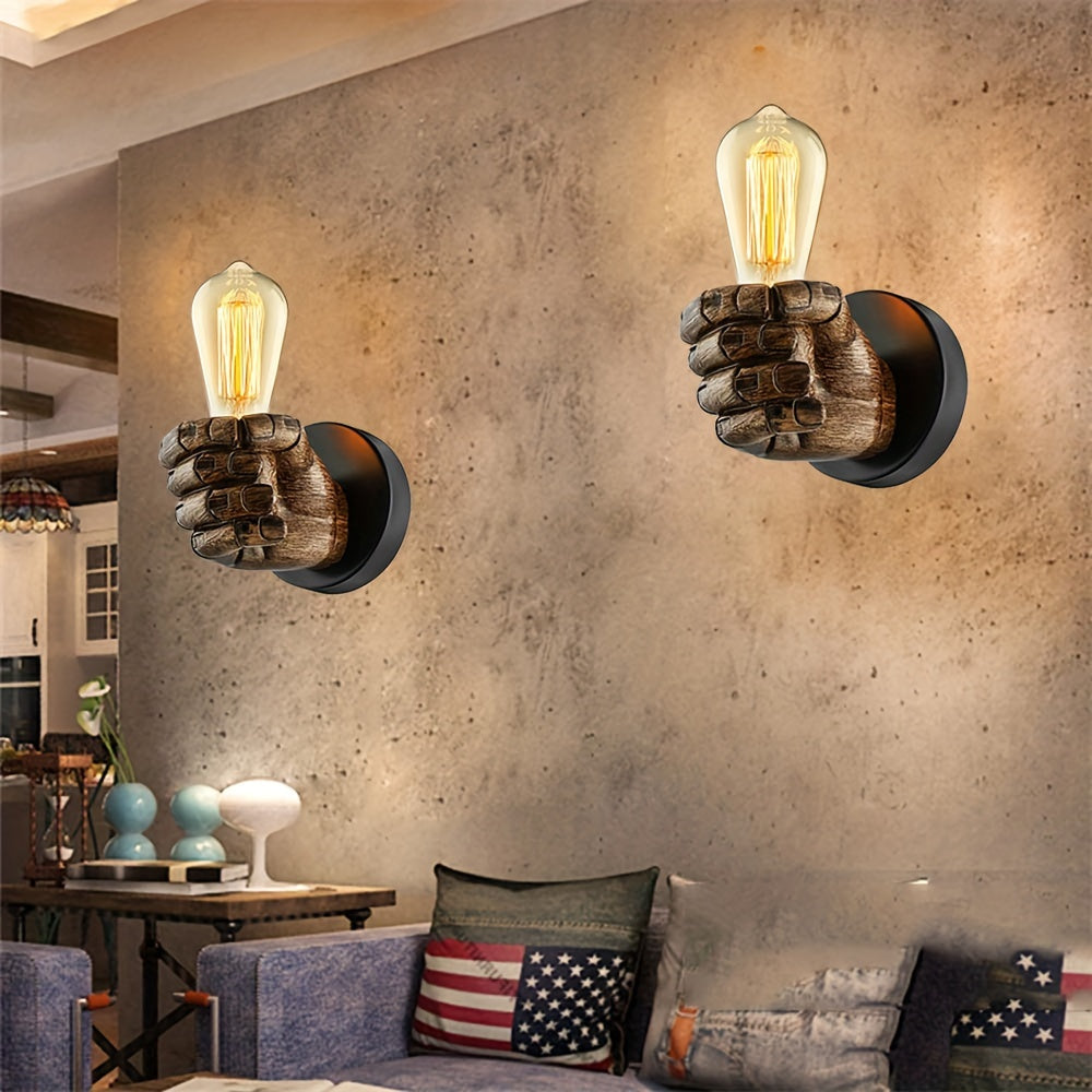 Industrial Hand Wall Lamp | Resin E26 Wall Sconce 2