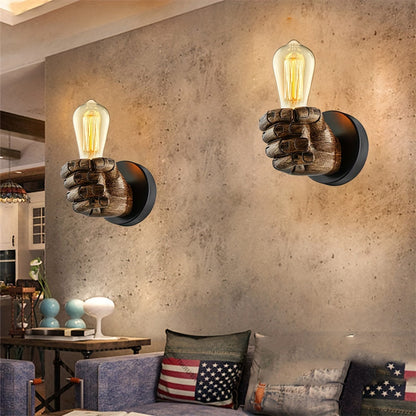 Industrial Hand Wall Lamp | Resin E26 Wall Sconce 2