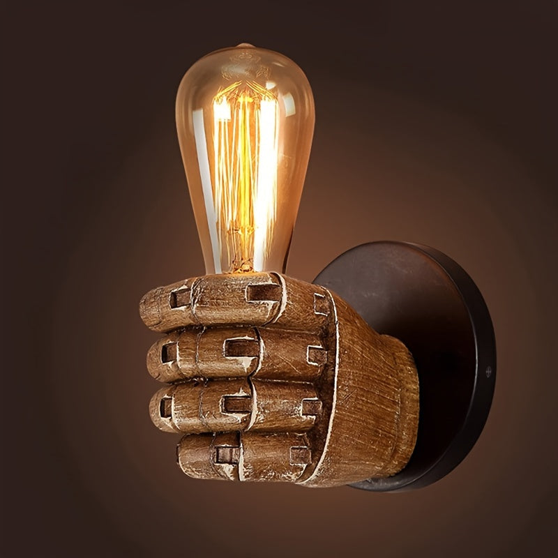 Industrial Hand Wall Lamp | Resin E26 Wall Sconce 3