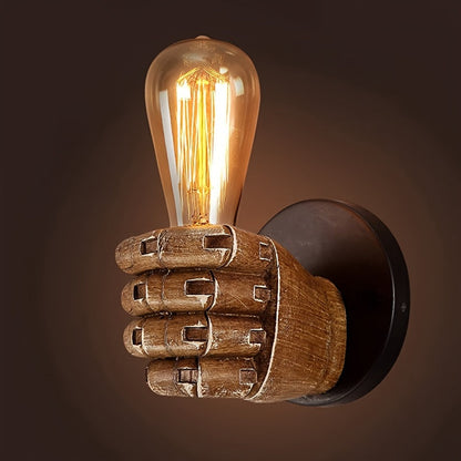 Industrial Hand Wall Lamp | Resin E26 Wall Sconce 3