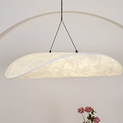 Elara Haus Floating Cloud Pendant - Modern Paper-Like Fabric Light