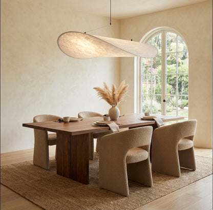Elara Haus Floating Cloud Pendant - Modern Paper-Like Fabric Light