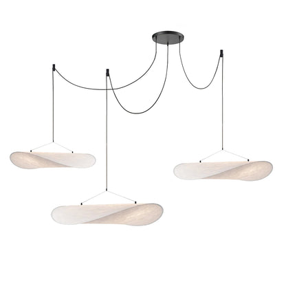 Elara Haus Floating Cloud Pendant - Modern Paper-Like Fabric Light