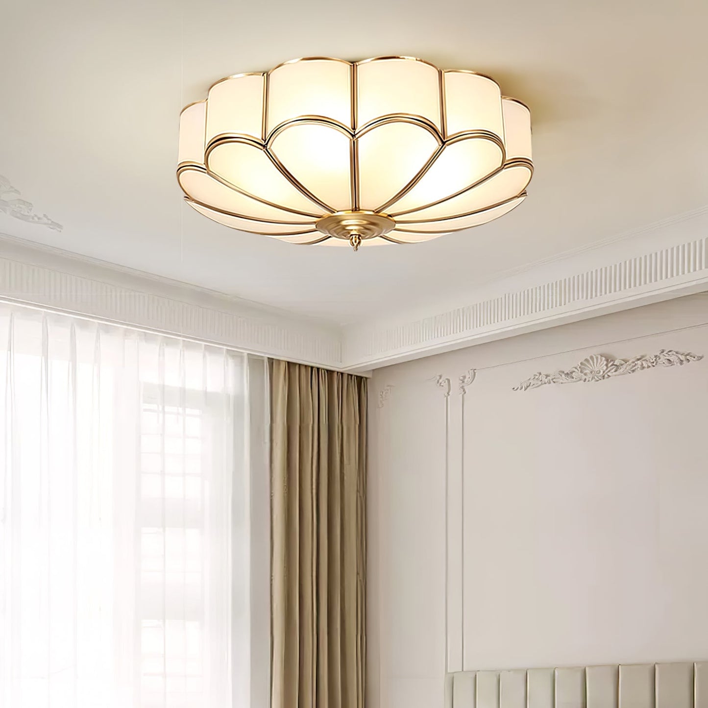 Flower Shape Glass Recessed Ceiling Light 7