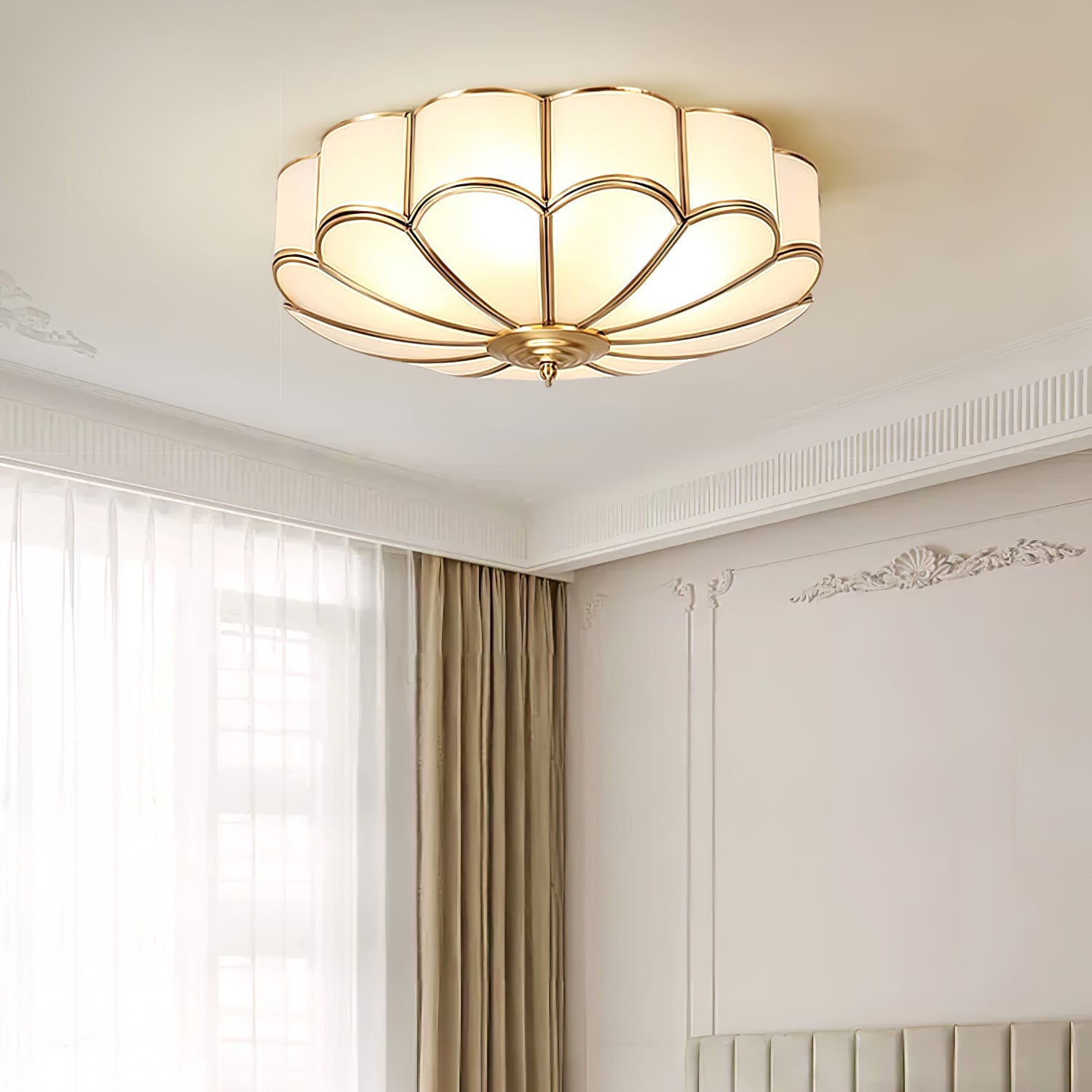 Flower Shape Glass Recessed Ceiling Light 7