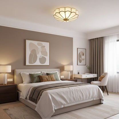 Flower Shape Glass Recessed Ceiling Light 8