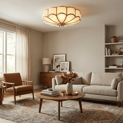 Flower Shape Glass Recessed Ceiling Light 5