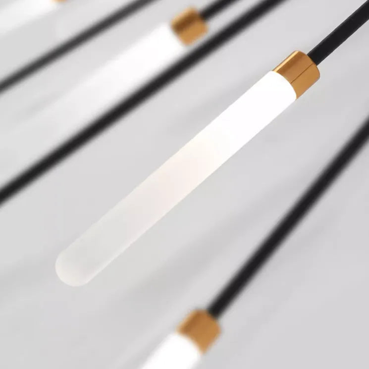 Elara Haus Flush Mount Ceiling Light - Metal Acrylic Black Gold LED Ceiling Lights 5