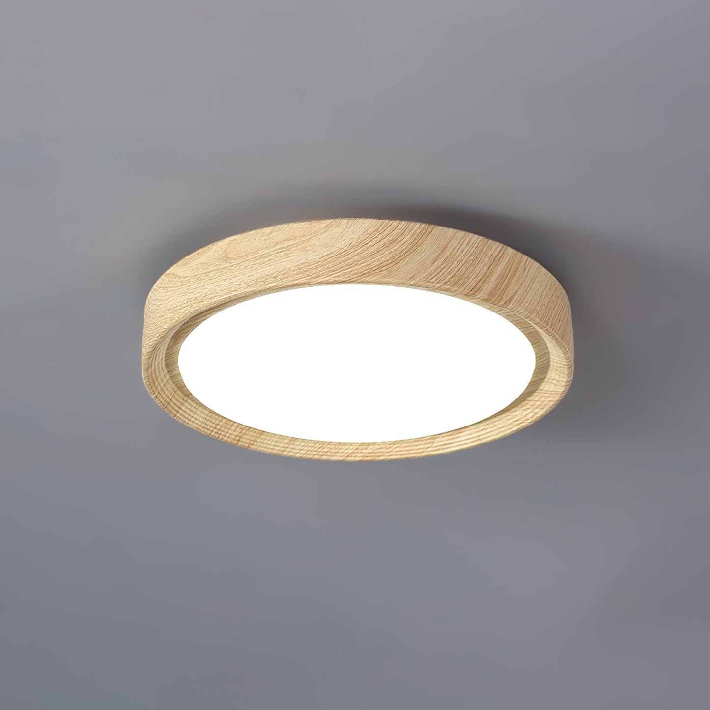 Elara Haus Flush Mount Ceiling Light - Metal Acrylic Dimmable LED Ceiling Light Fixture 16