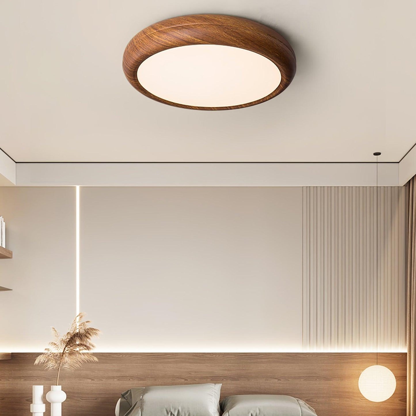 Elara Haus Flush Mount Ceiling Light - Metal Acrylic Dimmable LED Ceiling Light Fixture 7
