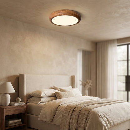 Elara Haus Flush Mount Ceiling Light - Metal Acrylic Dimmable LED Ceiling Light Fixture