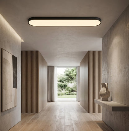 Elara Haus Flush Mount Ceiling Light - Metal And Acrylic LED Ceiling Light Fixture